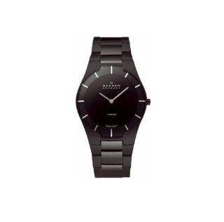 Skagen Mens 585XLTMXB Swiss Titanium Watch Watches
