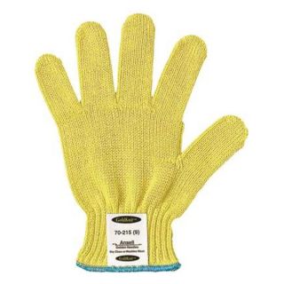 Ansell 70 215 9 Cut Resistant Gloves, Yellow, L, PR