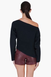 Alexander Wang Black Asymmetrical Sweater for women