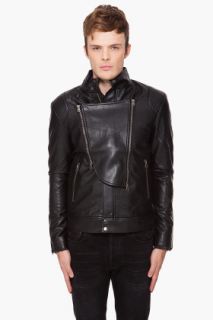 Shades Of Grey By Micah Cohen Leatherette Moto Jacket for men