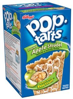 Pop Tarts, (Semi Frosted) Apple Strudel, 8 Count Tarts (Pack of 12