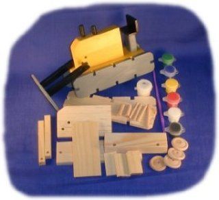 Tractor Wood Craft Kit with Paint, Glue and Brush Toys