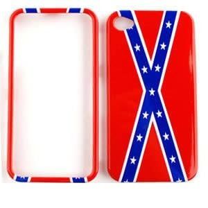 Apple iphone 4 4S Confederate Rebel Flag HARD PROTECTOR