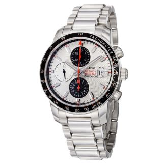 Chopard Mens Miglia Monaco Silver Dial Stainless Steel Watch