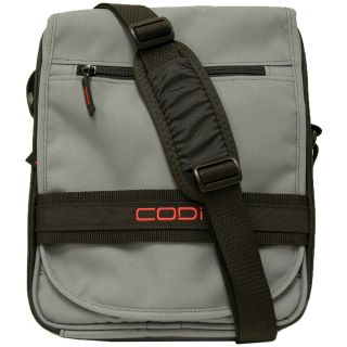 CODi Dispatch Grey Vertical 14.1 inch Laptop Messenger Bag