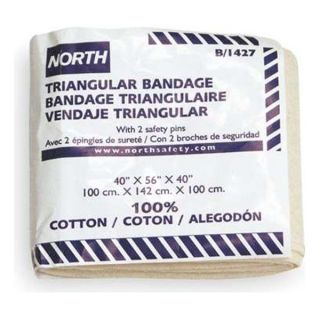 North By Honeywell 045009 Bandage, Triangular, 40 x 54 In, White
