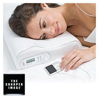 Sharper Image Memory Foam Music Pillow with Vibrating Alarm and with