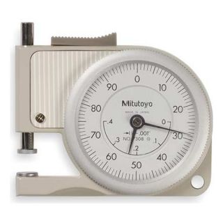 Mitutoyo 7308 Pocket Thickness Gage, Flat, 0 0.400 In