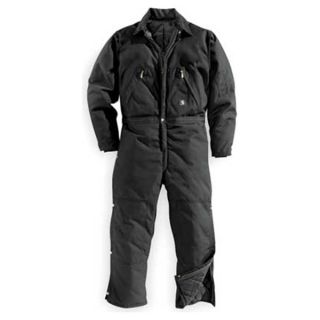 Carhartt X06 BLK SHT 42 Coverall, Chest 42In., Black