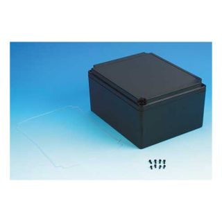 Box Enclosures BEN 92PBK Enclosure, 9.84x7.87x5.12 In, Black