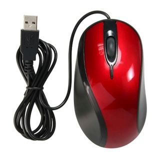 BasAcc Red/ Black USB 2.0 Optical Scroll Wheel Mouse Today $5.58 5.0