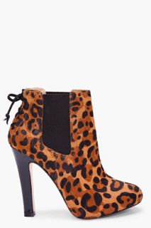 Diane Von Furstenberg Cheetah Calf hair Ciara Boots for women