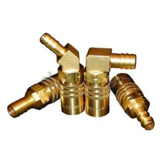 Coupling 4CMS6 B E 1/2x1/2(Push On)Hose 45 Deg Brass Mold Couplers