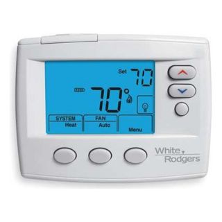 White Rodgers 1F86 0471 Digital Thermostat, 1H, 1C, Blue Screen