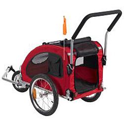 Merske Medium Red Comfy Dog Bike Trailer/ Stroller Kit