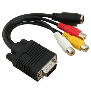 AccStation VGA to S Video / 3 RCA Adapter Today $3.37