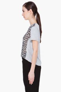 3.1 Phillip Lim Leopard Print Cropped T shirt for women