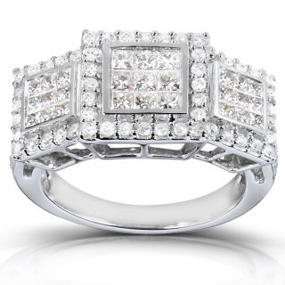 14k White Gold 1ct TDW Diamond Engagement Ring (H I, I2 I3