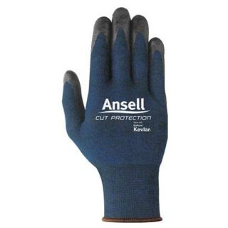 Ansell 97 505 9 Cut Resistant Gloves, Blue/Black, M, PR