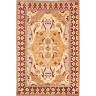 Hand knotted Harvest Moon Gold Wool Rug (10 x 14) Today $1,599.99