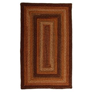 Toast Brown Braided Wool Rug (8 x 10)