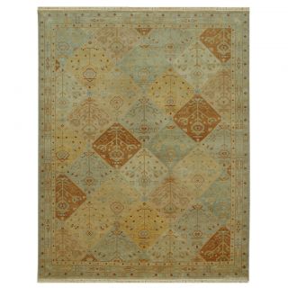 Hand knotted Oriental Light Gold Wool Rug (66 x 96) Was $759.99