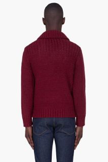 Diesel Burgundy K nani Cardigan for men