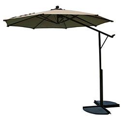 Commercial 9 foot Dual Function Sunbrella Umbrella