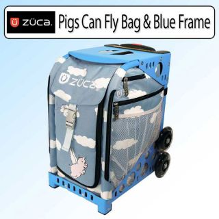 Zuca Sport Kit Pigs Can Fly Blue Frame and Sport Insert Bag