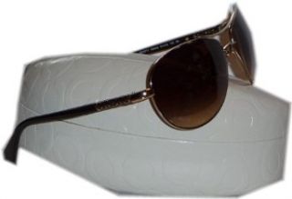 Authentic Coach Allegra Sand Aviator Sunglasses L906 Brown