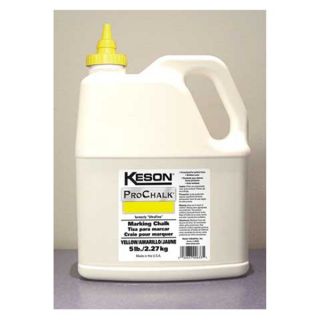 Keson 105Y Marking Chalk Refill, Yellow, 5 Lb