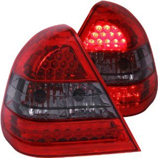 Anzo USA 321112 Mercedes Benz Crystal Lens Red/Smoke LED Tail Light