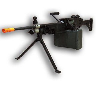 A&K M249 SAW MKI M4 Airsoft Electric Gun with hard case
