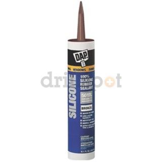 Dap Inc. 08647 10.1oz Bronze DAP Silicone Rubber Sealant, Pack of 12