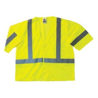 Ergodyne Glowwear 1014617 2XLarge/3XLarge Lime/Silver Polyester