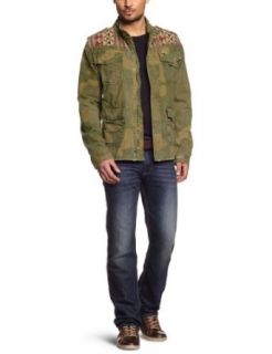 Scotch & Soda Mens Jacket With Embroidered Shoulder