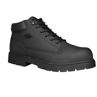 Lugz Mens Drifter Black Leather Scuff proof Boot