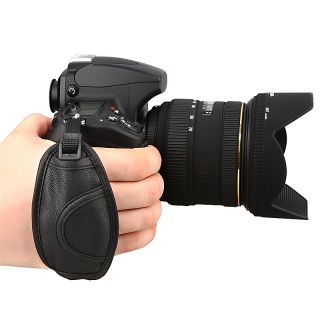BasAcc Black Camera Adjustable Padded PVC Hand Strap Version 2 Today