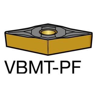 Sandvik Coromant VBMT 330 PF 5015 Cermet Turning Insert, VBMT 330 PF 5015, Pack of 10