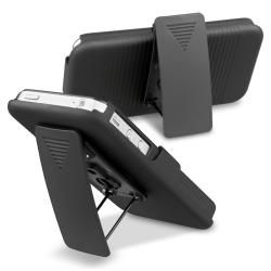 Black Swivel Holster with Belt Clip and Stand for Apple iPhone 4/ 4S