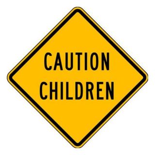 Lyle LW9 11A 24HA Caution Sign, 24 x 24In, BK/YEL, Text