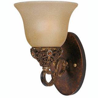 Crown Jewel Antique Gold 1 Light Wall Sconce