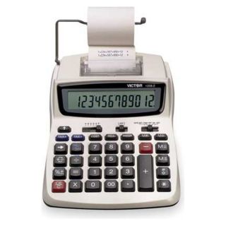 Victor 1208 2 Portable Calculator, LCD, 12 Digits