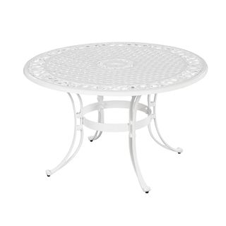 Biscayne 48 inch White Finish Round Dining Table