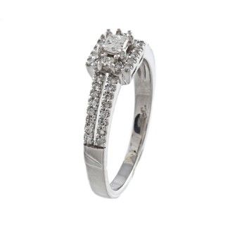 10k White Gold 3/5ct TDW Diamond Engagement Ring (H I, I1 I2