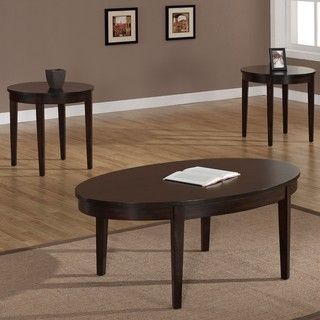 Oval 3 piece Table Set
