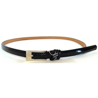 Womens Black Patent Leather Skinny Belt Today $9.99 5.0 (3 reviews