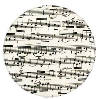 Andreas TRT143 10 Inch Silicone Trivet, Musical Notes
