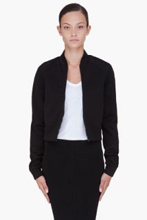 T By Alexander Wang Black Neoprene Zip Jacket for women
