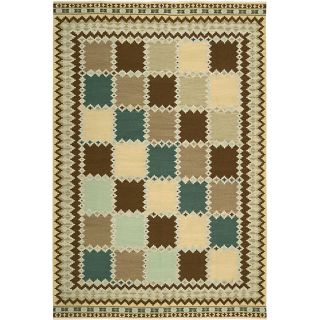 Hand woven Dakota Green Wool Rug (36 x 56) Today $46.99 Sale $42